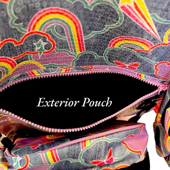 NWT Girls 3 Piece Backpack Book Bag Utility Pouch And Lunch Kit - Picture 6 of 7